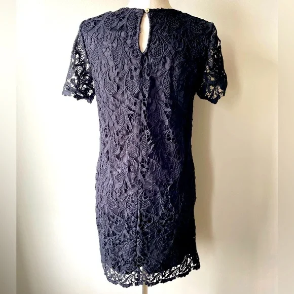 She + Sky | Crochet Lace Shift Dress | Black | Large (Runs Small) - Picture 2 of 4